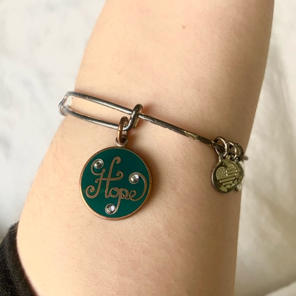 Alex and Ani “Hope” Charm Bangle Bracelet - Picture 2 of 3
